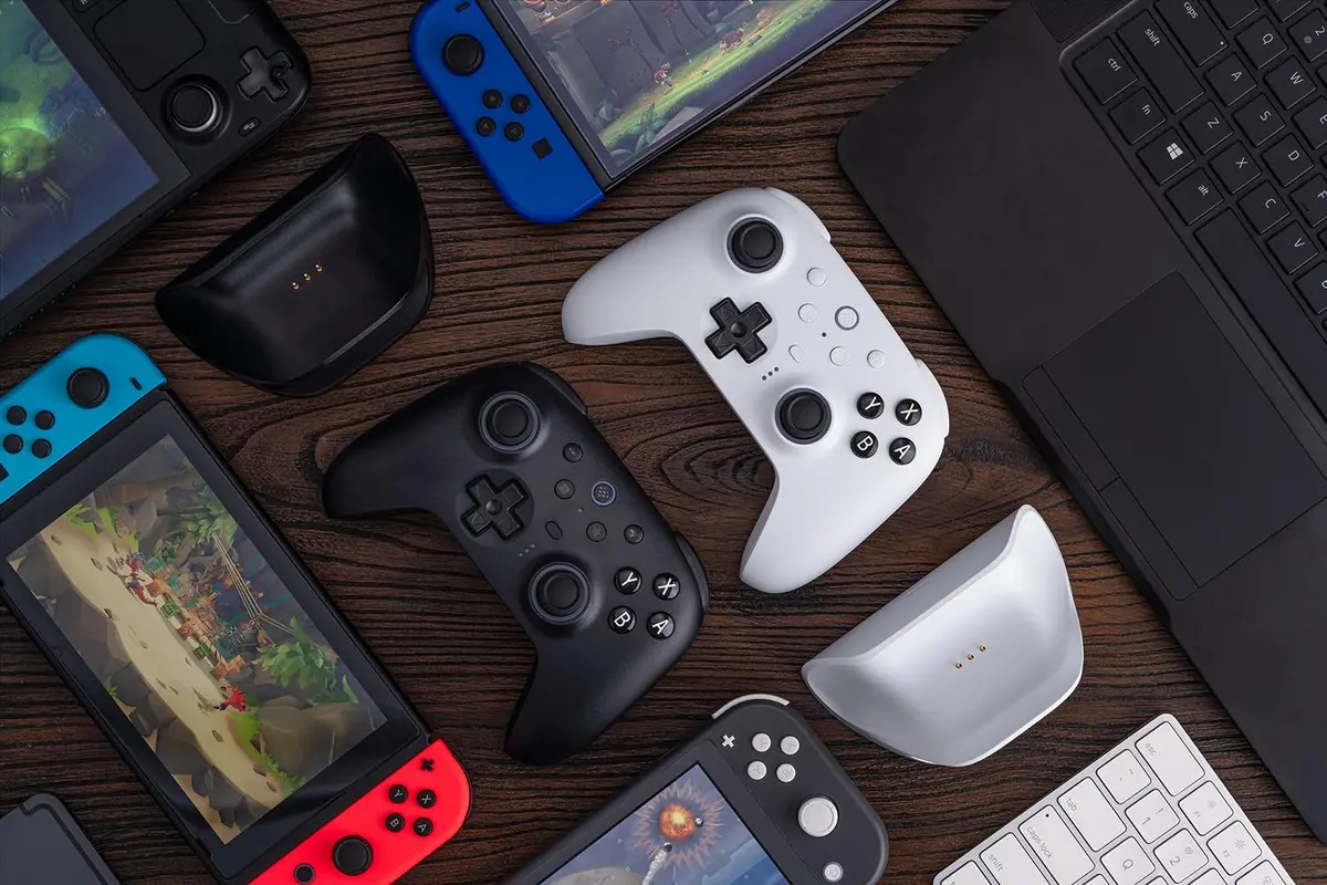 8Bitdo Ultimate 2 Bluetooth Controller for Switch & Windows PC | Pro Gaming with TMR Joysticks - view 4