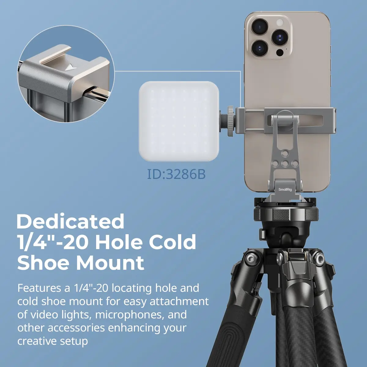 SMALLRIG Metal Phone Mount with Baseplate for Arca-Swiss - 5338 | Versatile, Durable & Compatible with DJI RS Mini - view 5