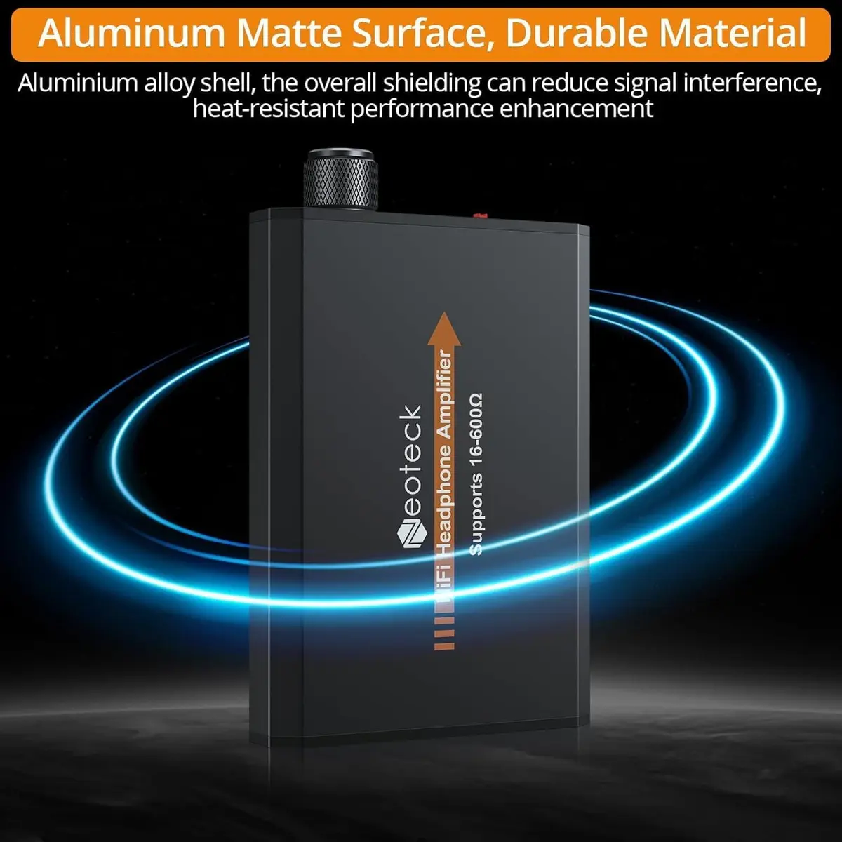 Neoteck Amplifier 16-600 Ohm Portable Headphone Amplifier | Compact HiFi Audio Boost - view 6