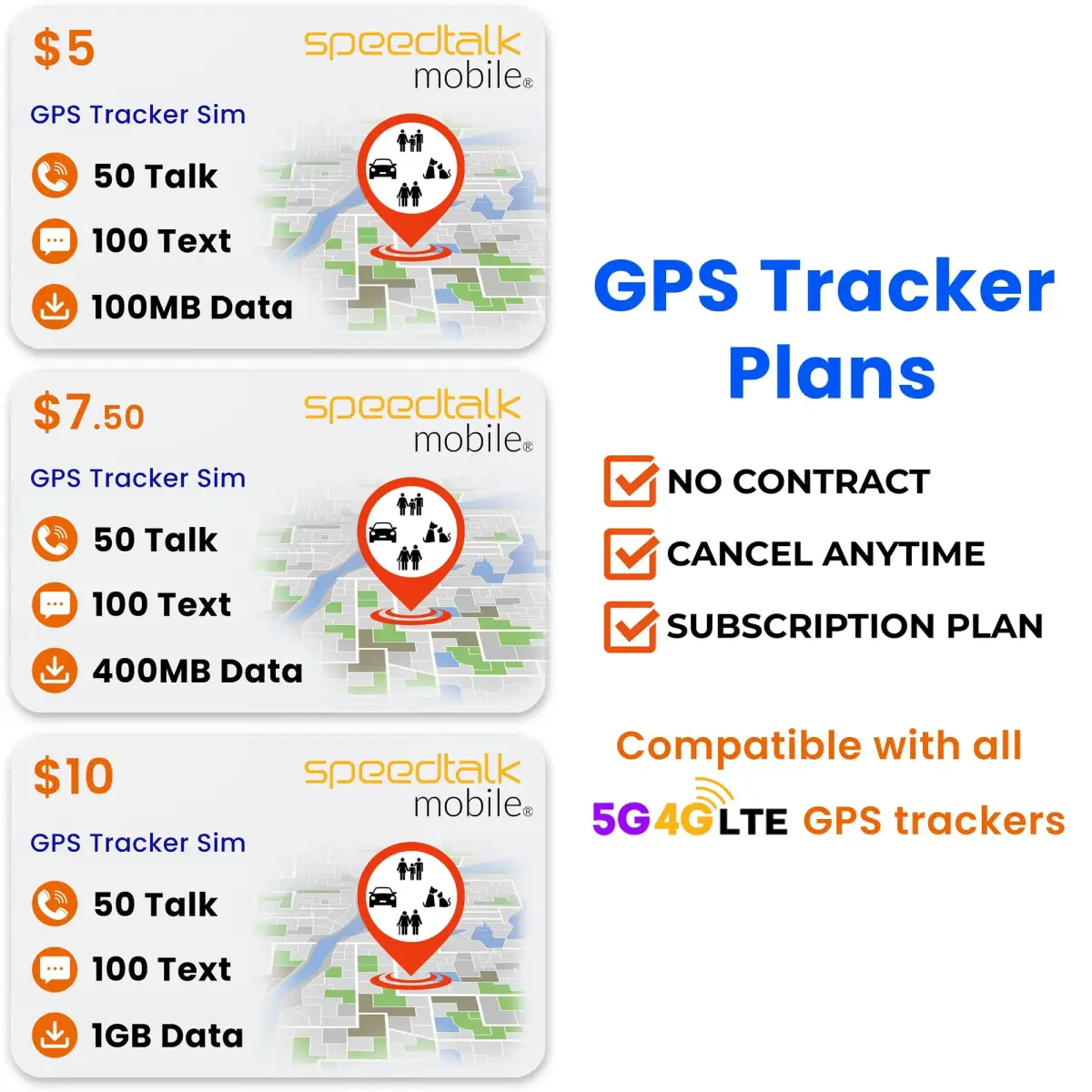 SpeedTalk Mobile SIM Card Starter Kit 3-in-1 SIM | USA Prepaid Plans from $5/Month - view 6