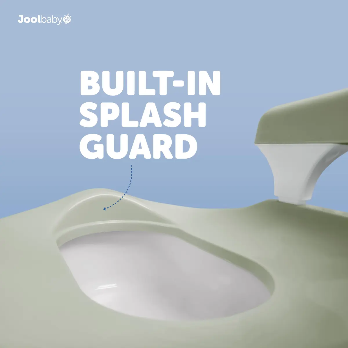 Jool Baby Potty Chair for Toddler Toilet Training | Splash Guard & Back Support (Sage) - view 6