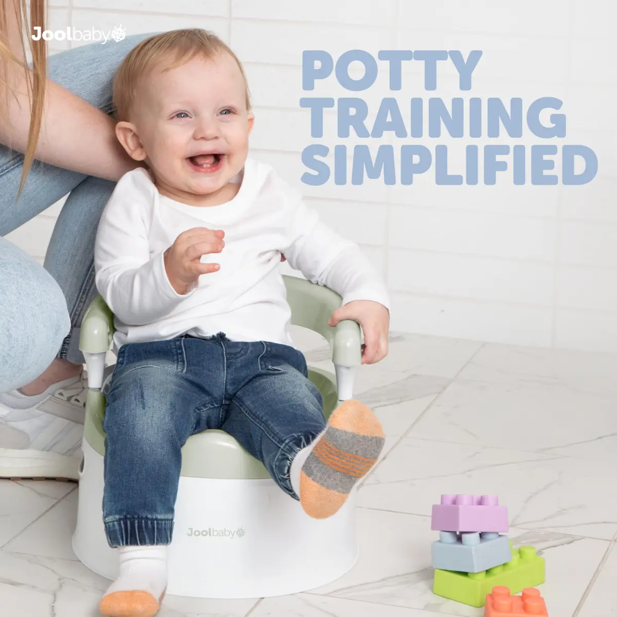 Jool Baby Potty Chair for Toddler Toilet Training | Splash Guard & Back Support (Sage) - view 2