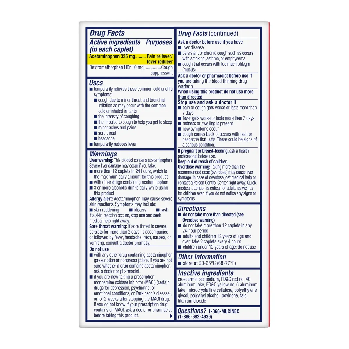 Mucinex Rapid+Clear Pain, Headache & Cough Caplets | Fast Relief for Cold & Flu Symptoms - view 8