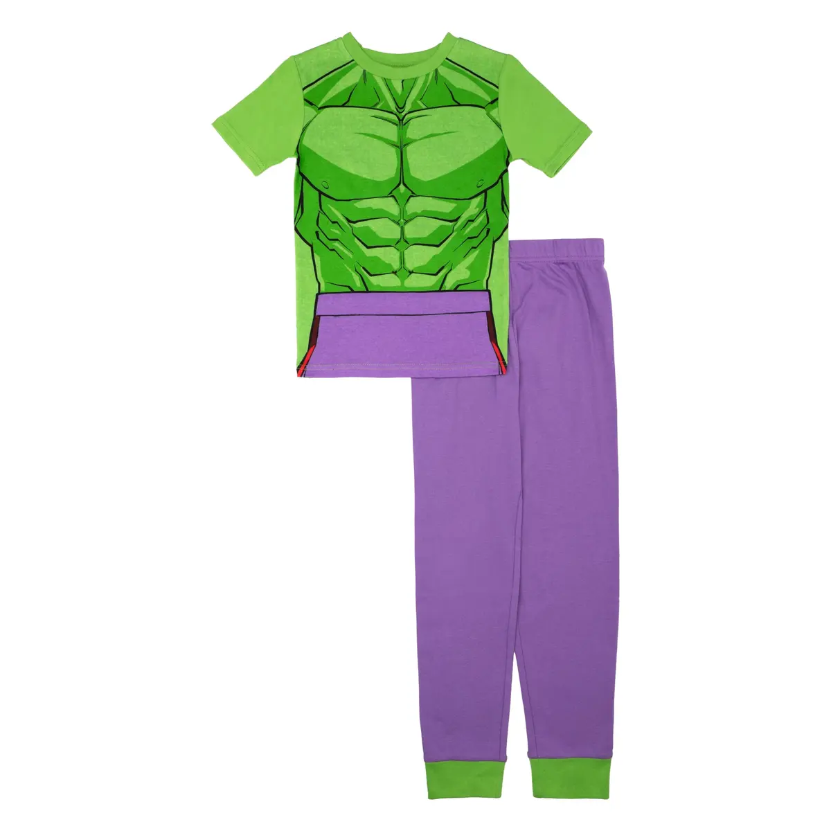 Marvel Boys' 2-Piece Snug-fit Cotton Pajama Set, Soft & Cute for Kids, HULK SMASH, 10 | Comfortable Year-Round Sleepwear - main product image