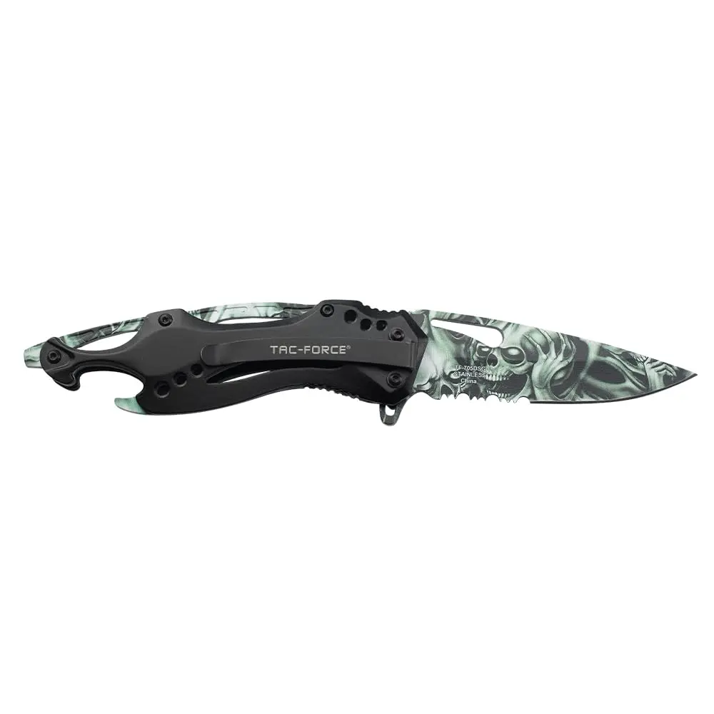 Tac-Force Folding Pocket Knife, 3.25 inch Half Serrated Blade | Versatile EDC Tool for Outdoors & Tactical Use - view 3