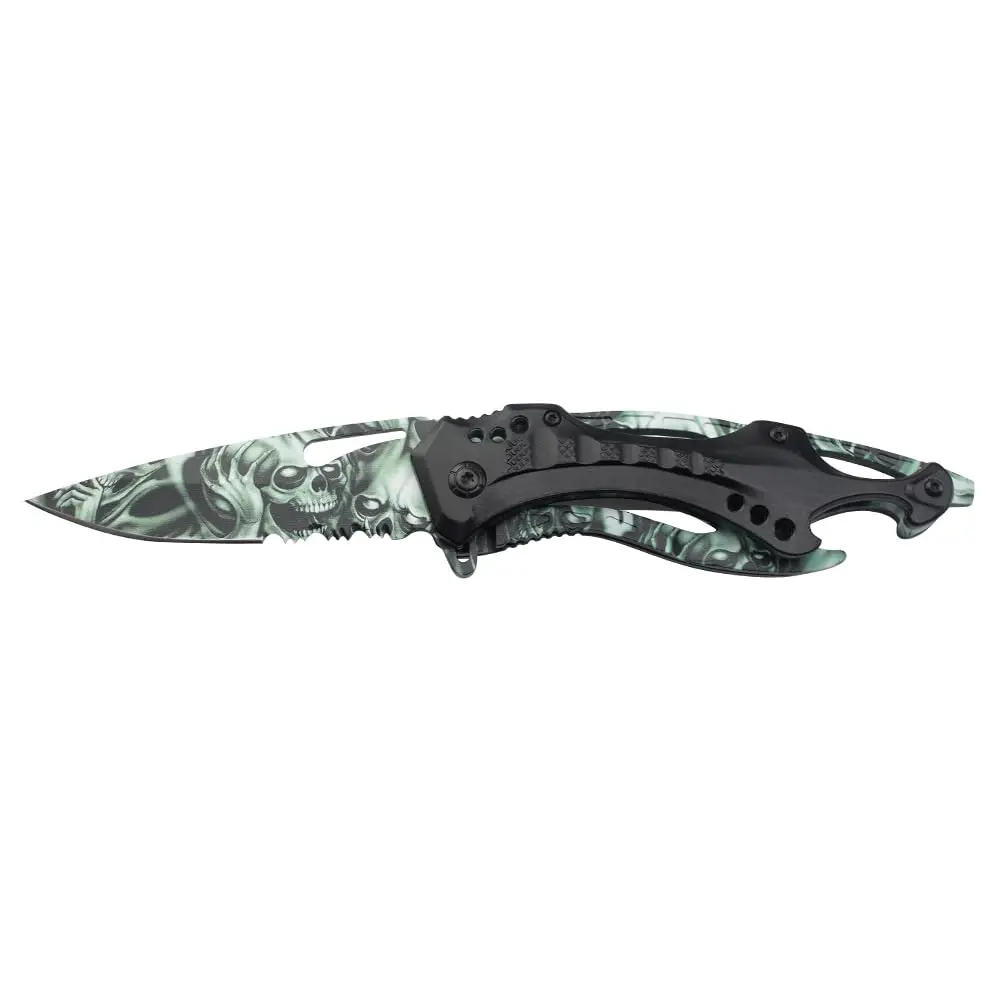 Tac-Force Folding Pocket Knife, 3.25 inch Half Serrated Blade | Versatile EDC Tool for Outdoors & Tactical Use - view 4