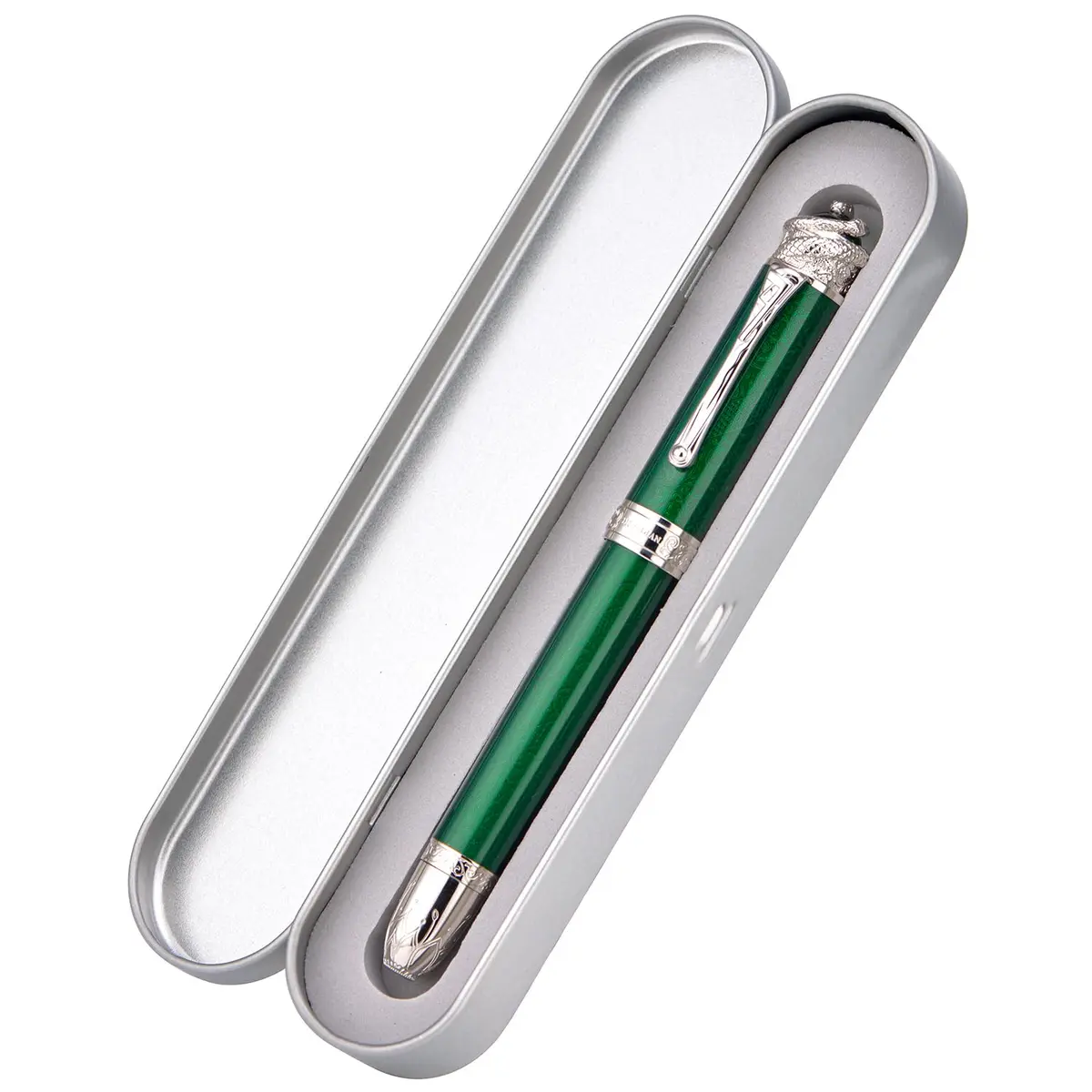 HONG DIAN N25 Fountain Pen Extra Fine Nib Snake Carving | Emerald Green - view 3
