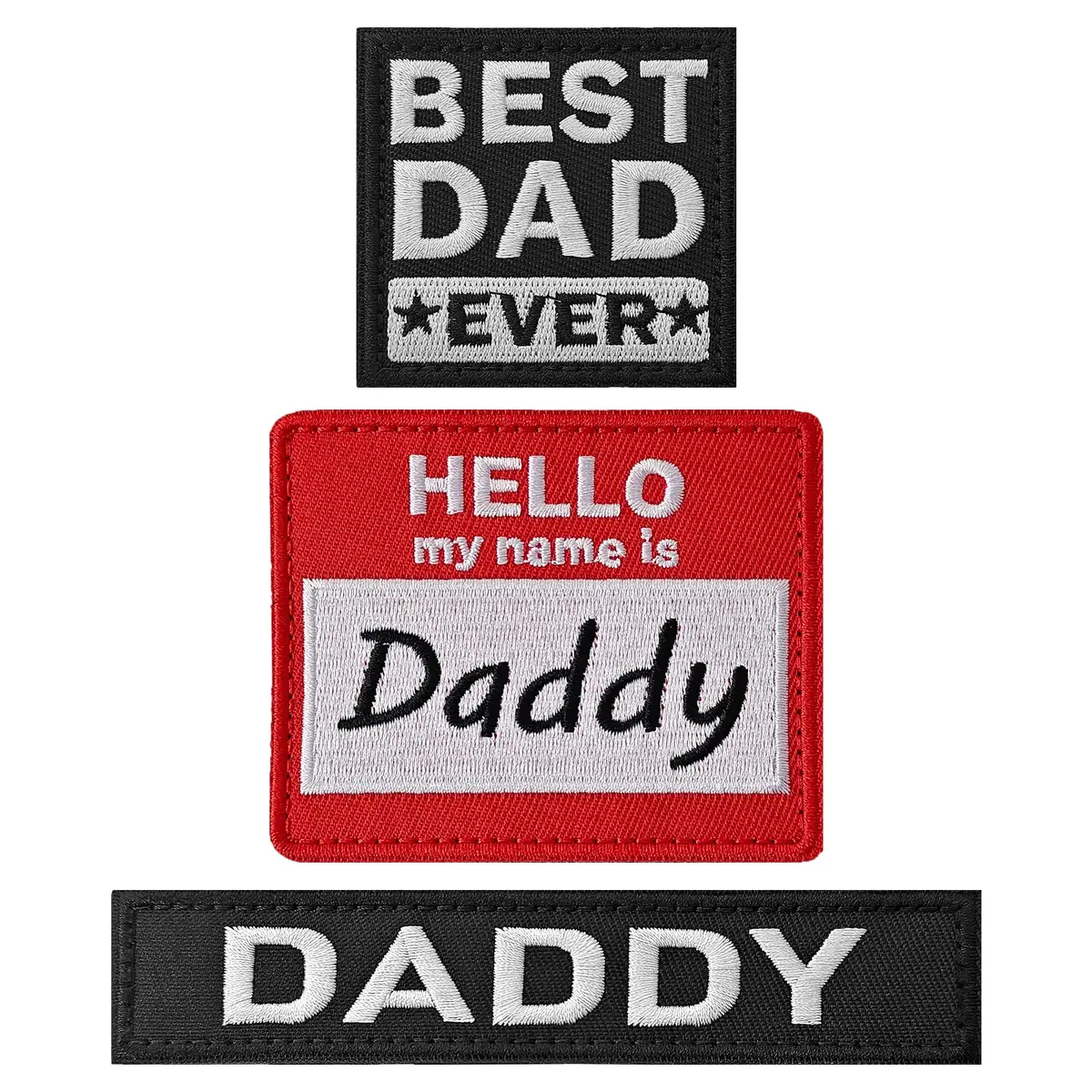 Harsgs Daddy Patches 3-Pack | Tactical Morale Patches with Hook & Loop - main product image