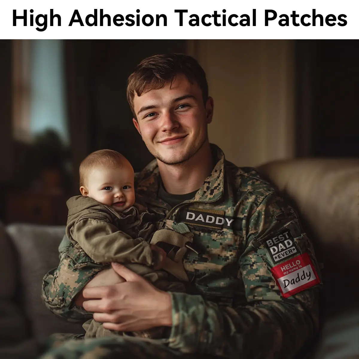 Harsgs Daddy Patches 3-Pack | Tactical Morale Patches with Hook & Loop - view 4