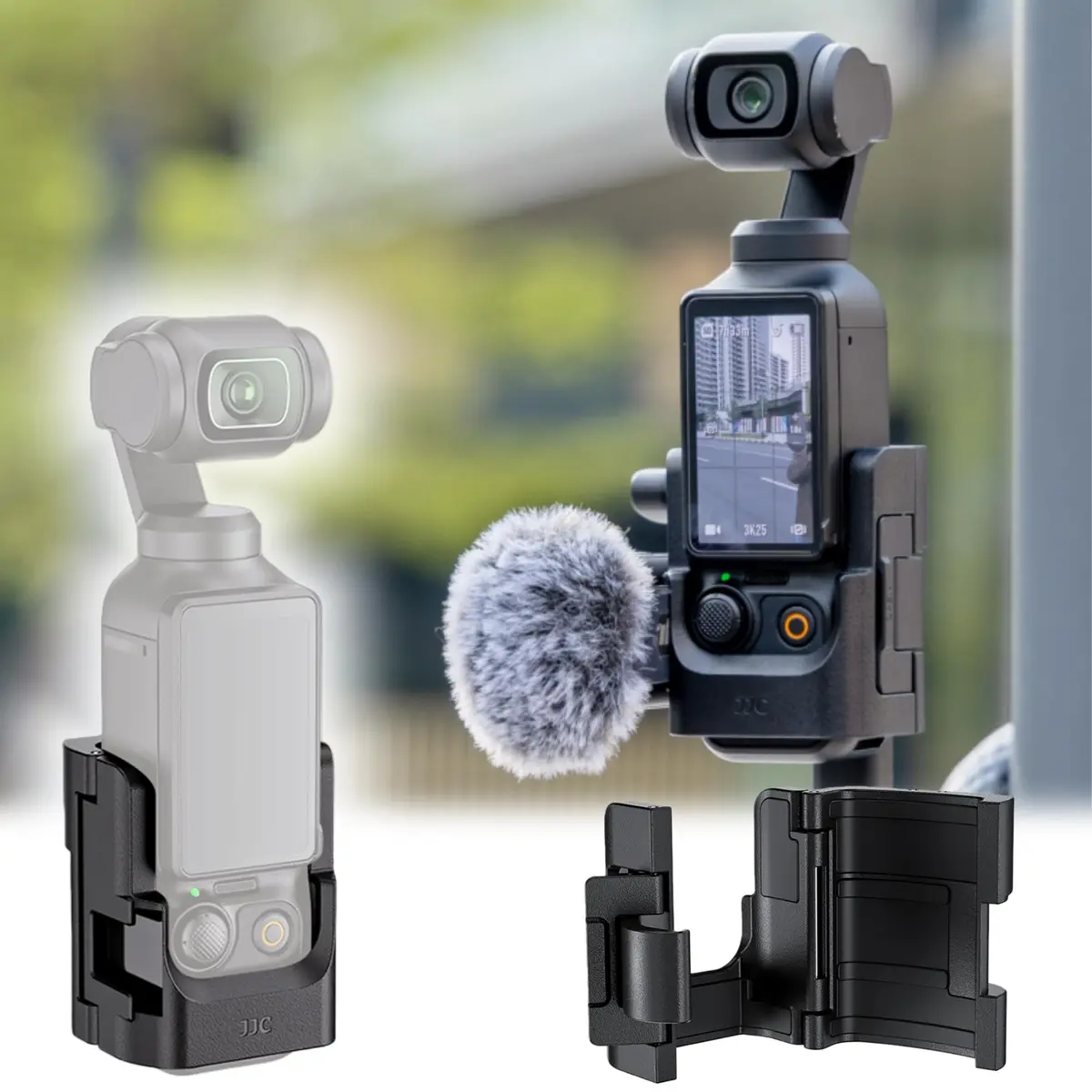 JJC Expansion Adapter for DJI Osmo Pocket 4P 4 3 | Lightweight Camera Mount Accessory - main product image