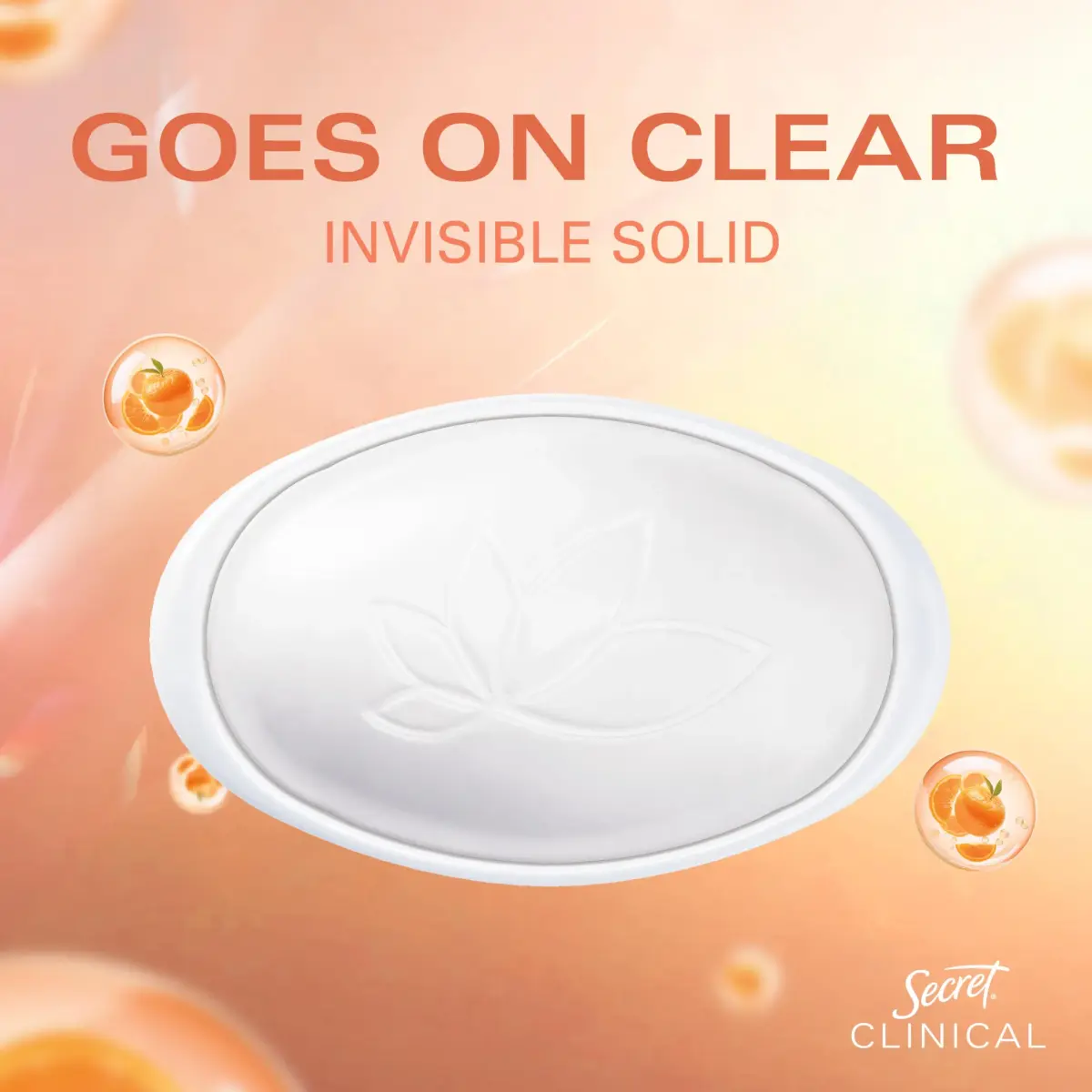 Secret Clinical Strength Invisible Solid Antiperspirant Deodorant for Women, Mandarin Fizz Scent, 40.8 g (1.6 oz) - view 8