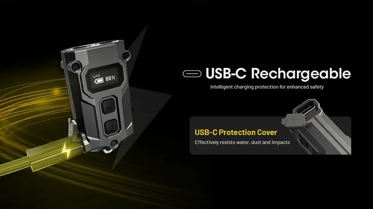 Nitecore TINI 3 Keychain Flashlight 600 Lumens | USB-C Rechargeable, 3 Color Temps, 98yd Beam - view 7