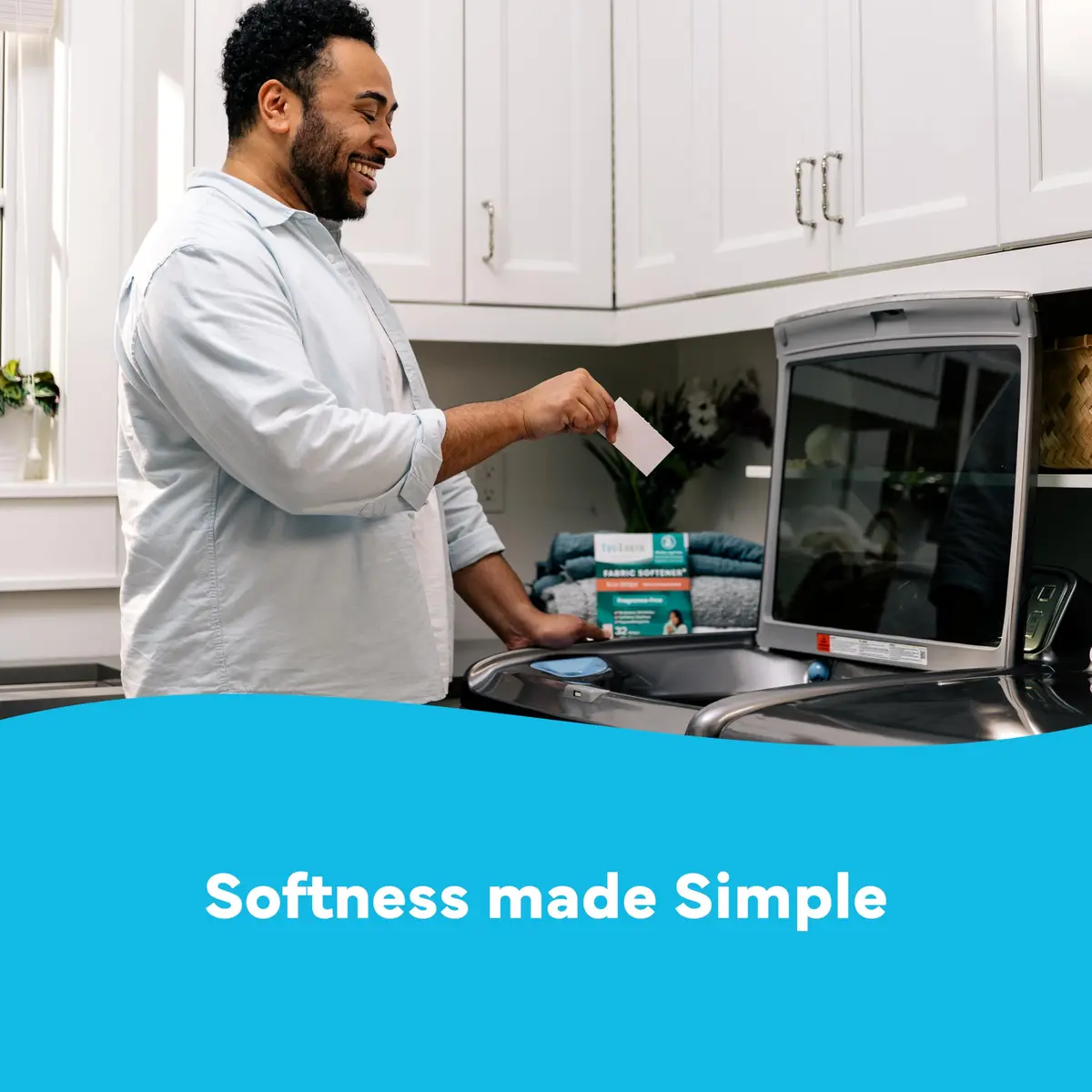 Tru Earth Fabric Softener Sheets Fresh Linen | Eco-Friendly Laundry Solution for All Machines - view 4