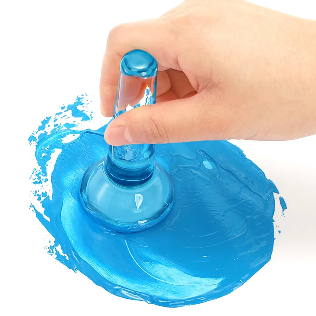 ZEAYEA Glass Muller for Paint Making 1.9 inch | Artist Pigment Grinding Tool - view 6