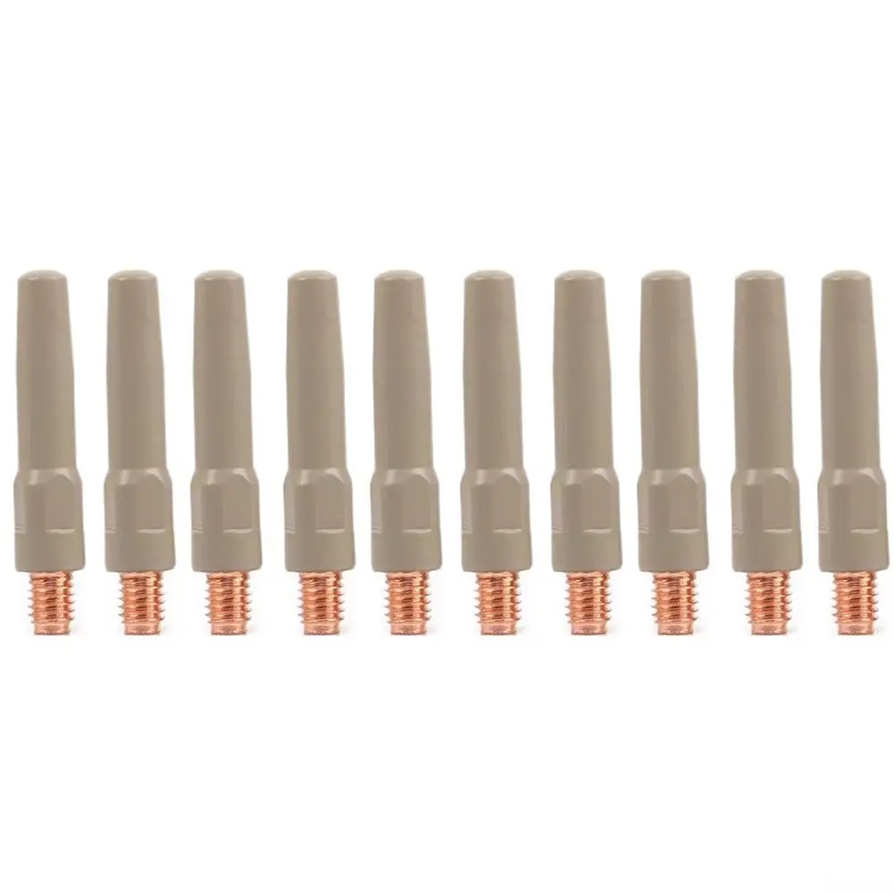 Cloudpower MIG Welding Tips 10PCS Non-Stick Coating Torch Accessory 45X0.8mm Metal Nozzles - main product image