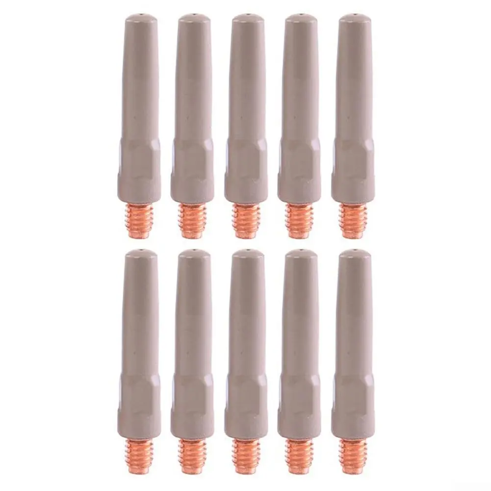 Cloudpower MIG Welding Tips 10PCS Non-Stick Coating Torch Accessory 45X0.8mm Metal Nozzles - view 8