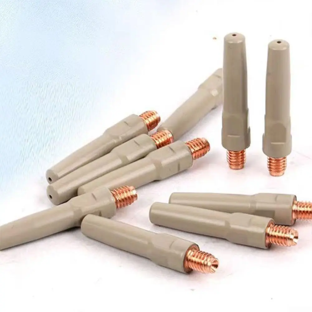 Cloudpower MIG Welding Tips 10PCS Non-Stick Coating Torch Accessory 45X0.8mm Metal Nozzles - view 3