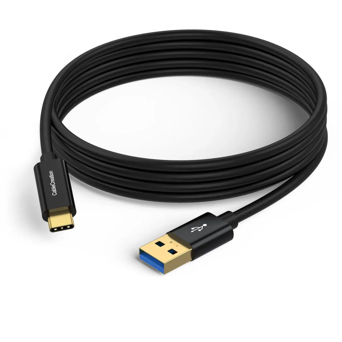 CableCreation Dark Black USB A to USB C Cable 1.5m (5FT) | 10Gbps Data Transfer & 60W Charging - view 2