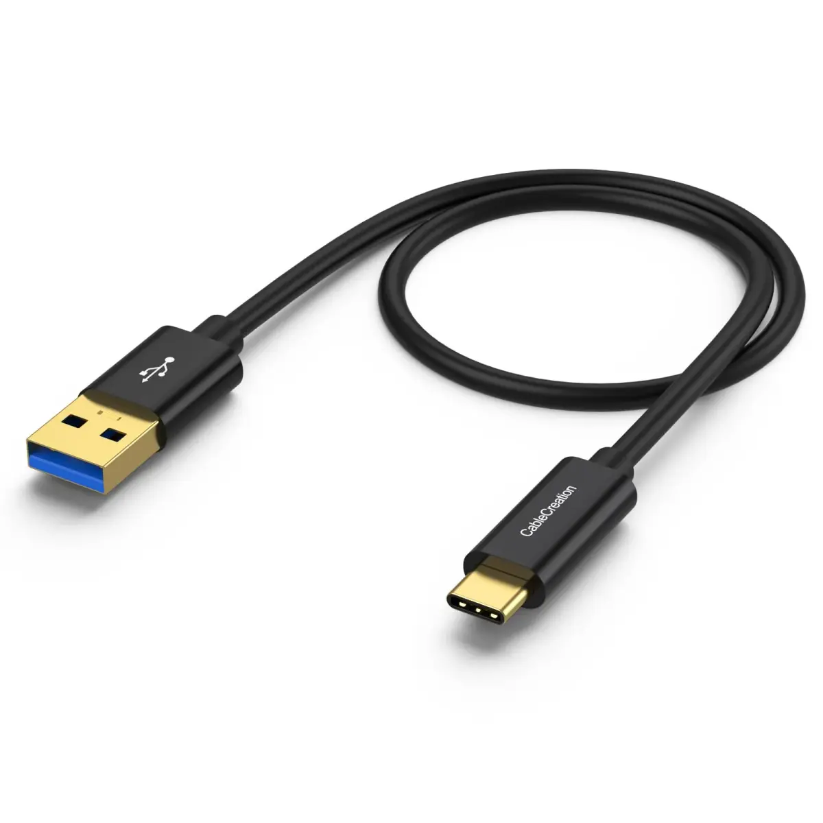 CableCreation 3FT USB C to USB A Cable - Dark Black, 10Gbps Data Transfer & 60W Charging - main product image