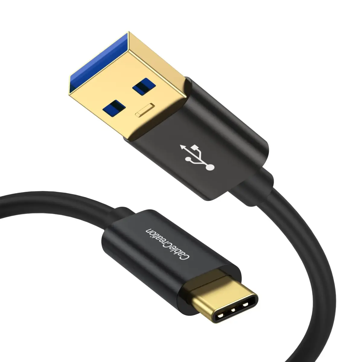 CableCreation 3FT USB C to USB A Cable - Dark Black, 10Gbps Data Transfer & 60W Charging - view 2