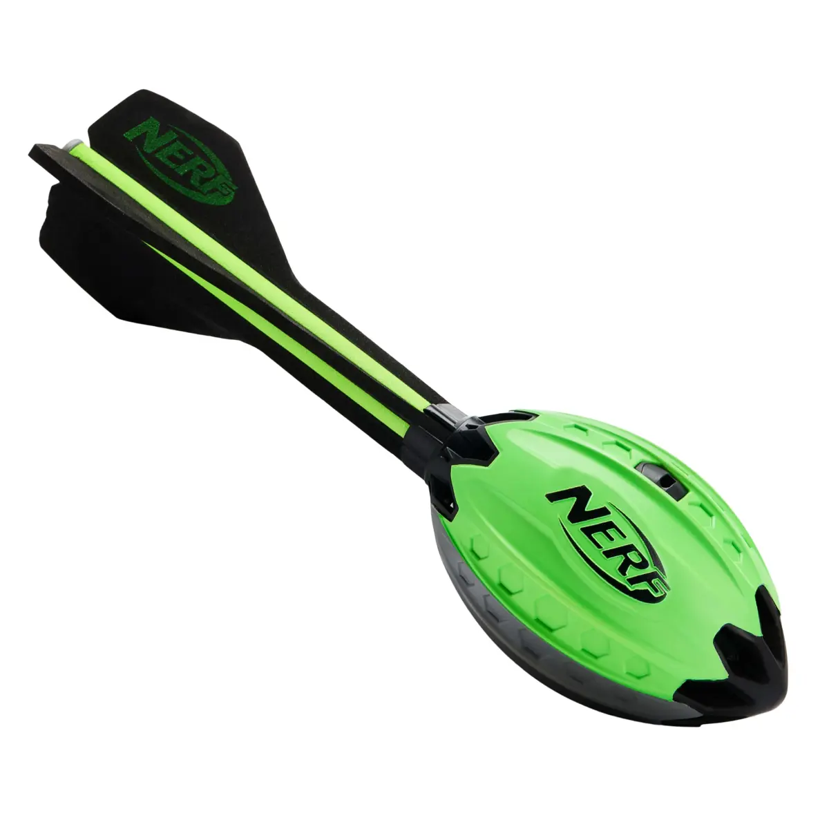 Nerf Elite Vortex Aero Howler Foam Football Green | Whistling Flight, Long-Distance Spiral Throws, Textured Grip Design - main product image
