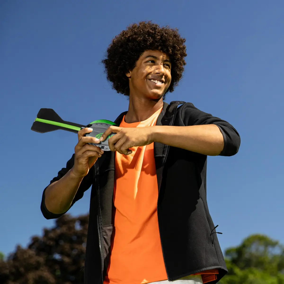 Nerf Elite Vortex Aero Howler Foam Football Green | Whistling Flight, Long-Distance Spiral Throws, Textured Grip Design - view 8