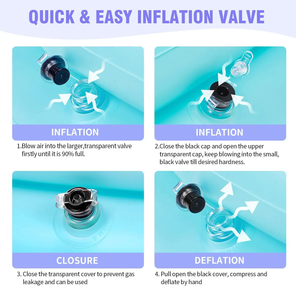 Cehim Inflatable Shampoo Basin for Elderly Bedside Hair Washing | Portable, Leak-Proof, Quick Inflation - view 9