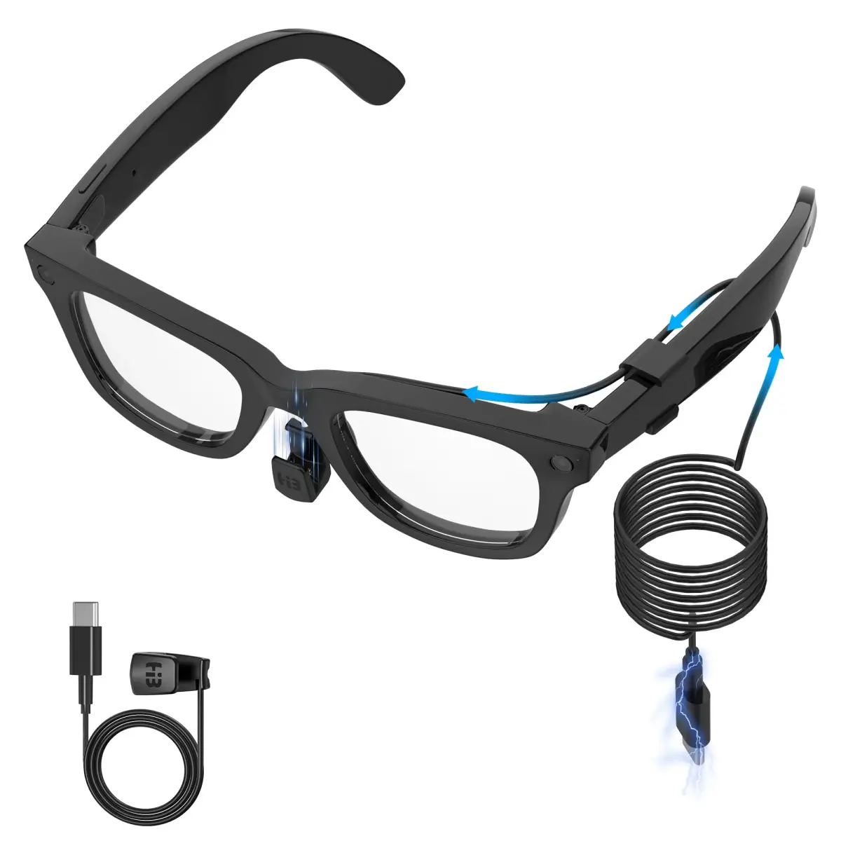 RCstyle Charging Cable for Ray-Ban Meta Gen 2/1 & Oakley Meta HSTN Smart Glasses, 1.2m (3.9ft) | Safe & Portable Charging - main product image