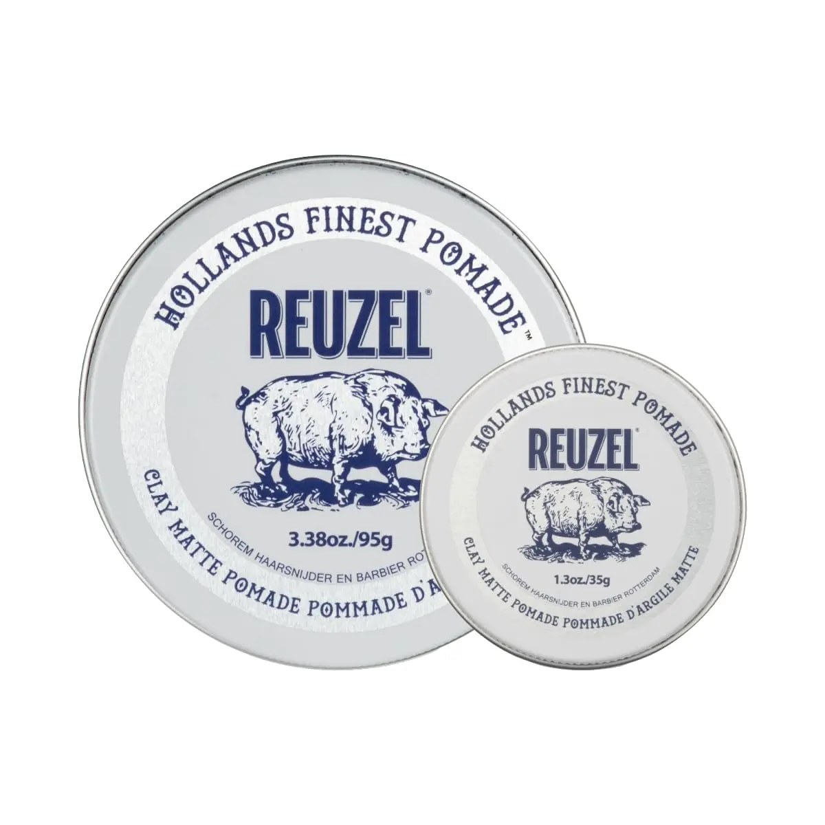 REUZEL Matte Clay Pomade 2026 Road Trip Set 3.38 oz + 1.3oz Travel Tin | Medium Hold, Matte Finish, Versatile Styling - main product image