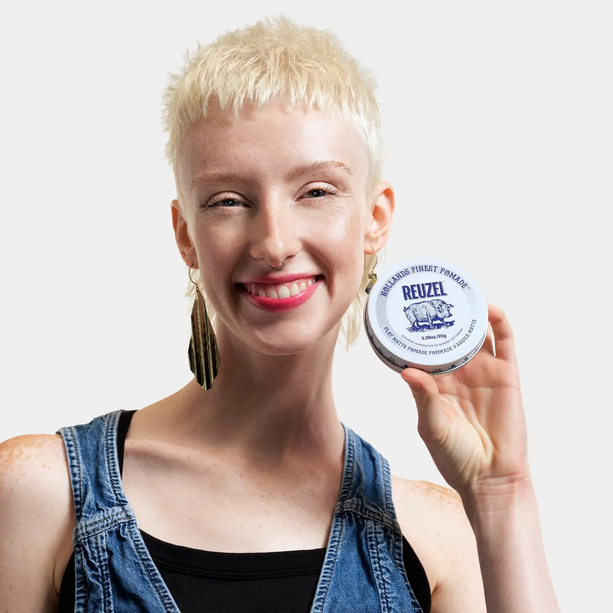 REUZEL Matte Clay Pomade 2026 Road Trip Set 3.38 oz + 1.3oz Travel Tin | Medium Hold, Matte Finish, Versatile Styling - view 8