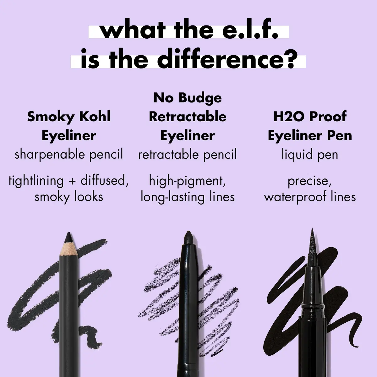 e.l.f. Smoky Kohl Eyeliner Pencil Cloud Nine | Vegan & Cruelty-Free Makeup - view 4