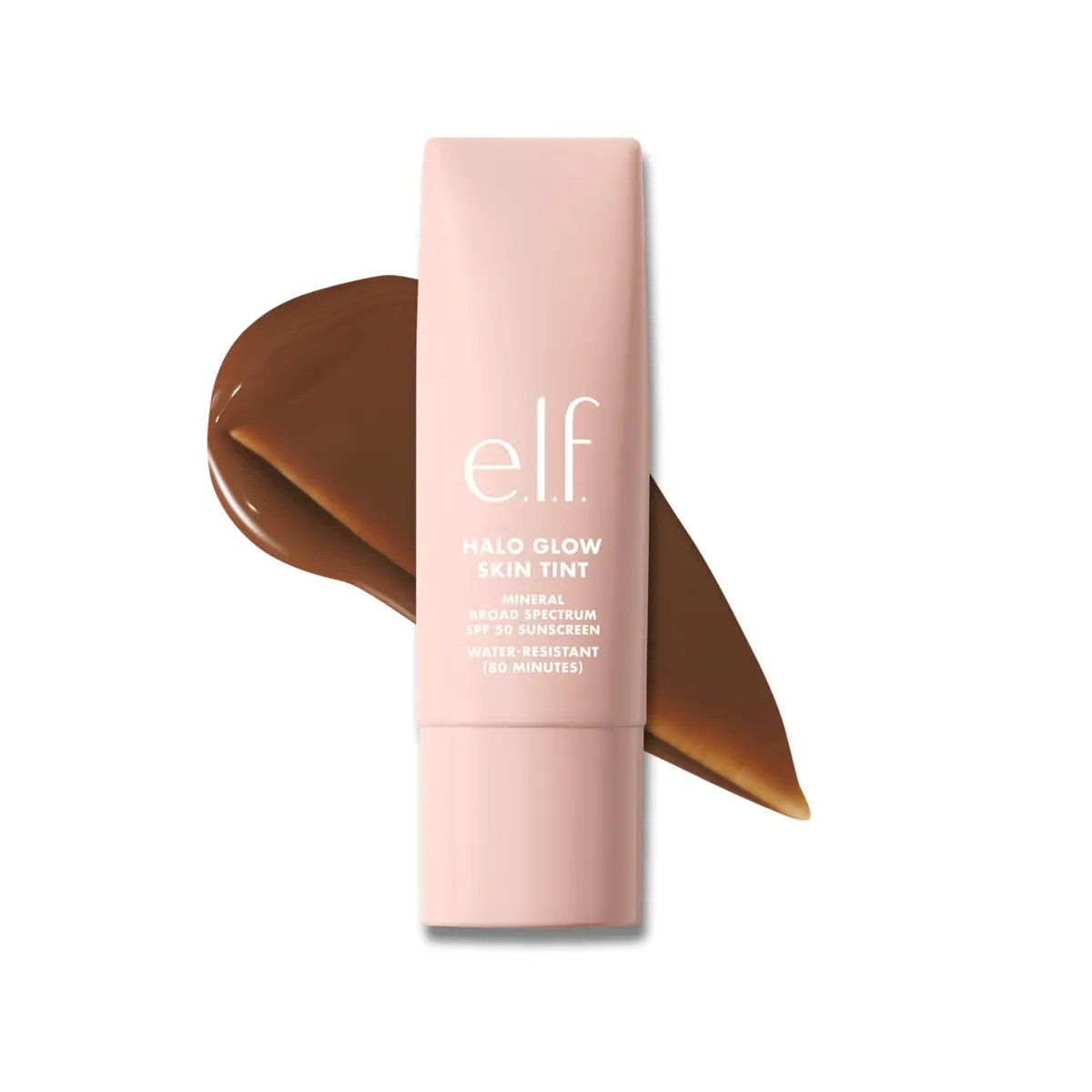 e.l.f. Halo Glow Skin Tint SPF 50 Hydrating & Tinted 17 Rich Warm | Dewy, Buildable Coverage - main product image
