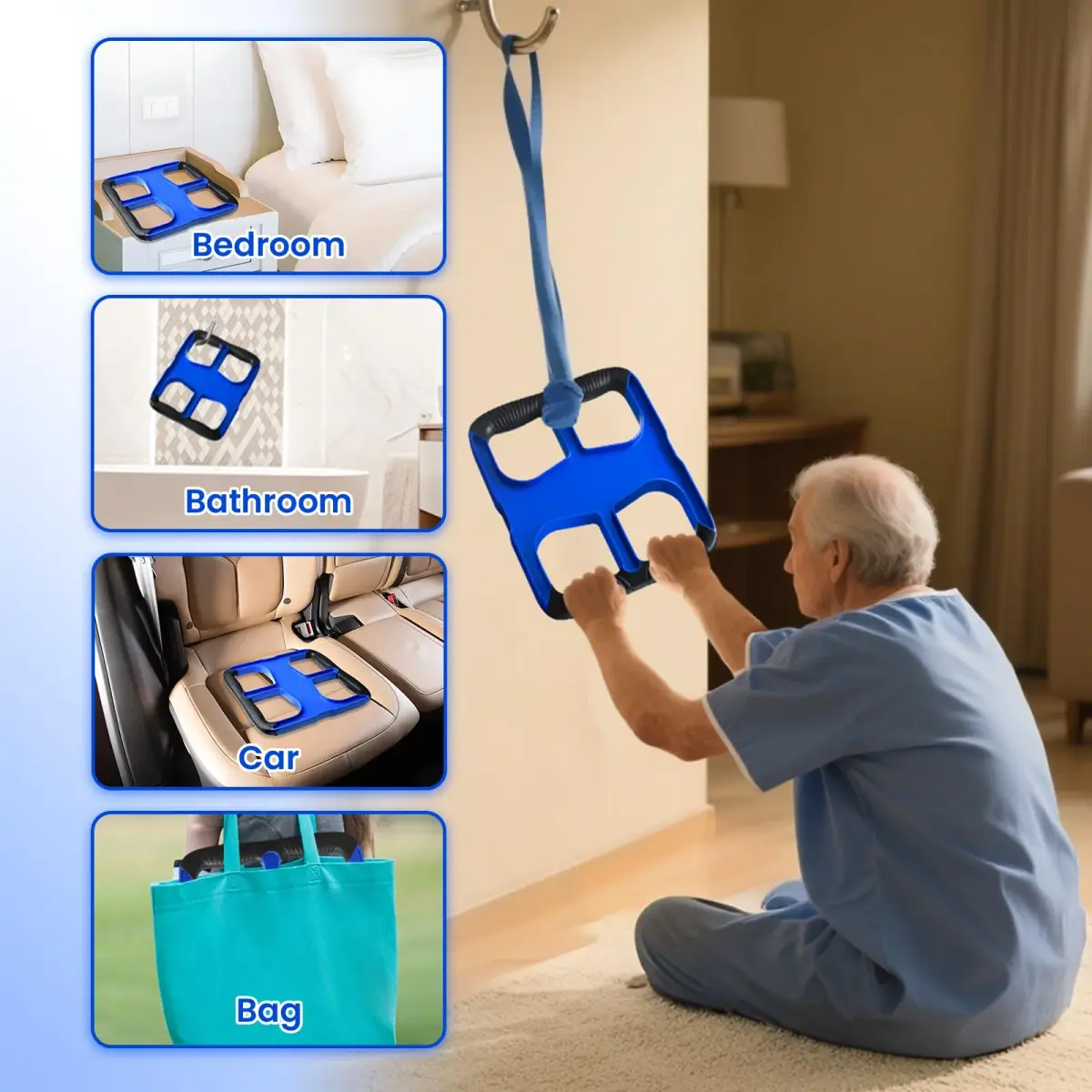 KOUNATSURI Portable Lift Assist Standing Aid Bar with No-Slip Grip Handle | Supports Up to 450 lbs (204 kg) - view 4