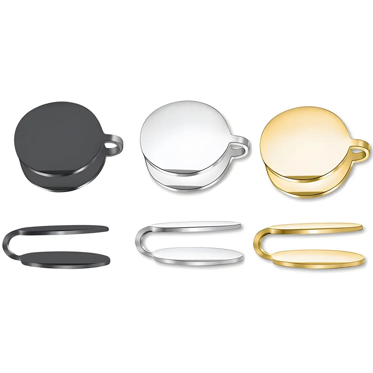 Dtexhif Gold Keloid Pressure Earrings | Small Clip-On Compression Earring for Swelling - view 4