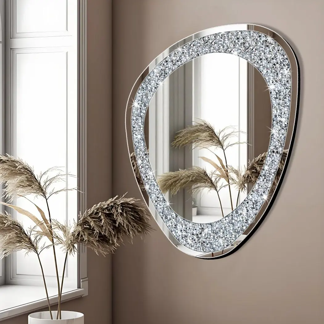 DMDFIRST Irregular Wall Mirror 32x23.5 Inch | Modern Art Deco Glam Decor for Living Room & Bedroom - view 3
