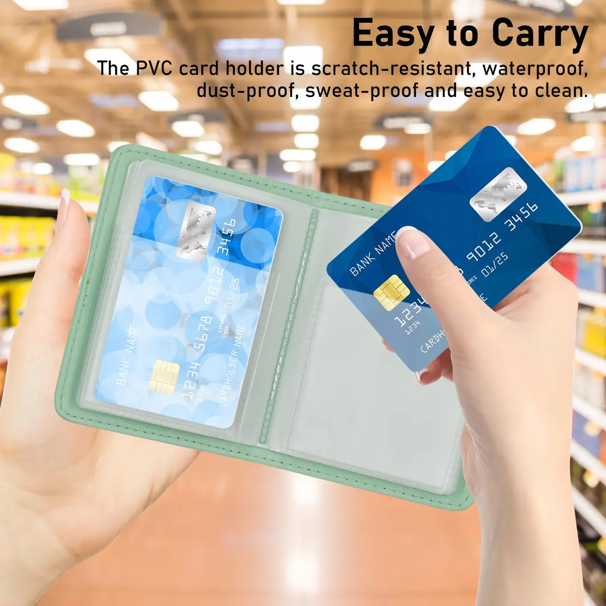 FORYEE 40-Slot PU Leather Card Holder Wallet | Slim Minimalist Design for Business & Travel - view 7
