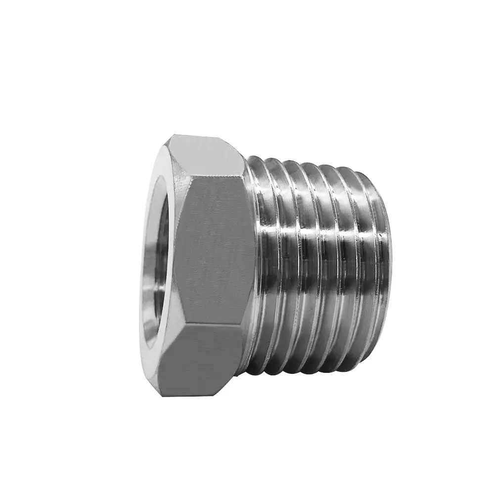 beduan 304SS Water Line Adapter 3/8 Comp Female to 1/2 MNPT (2-Pack, Silver) | Connects 3/8" Compression to 1/2" NPT - view 4