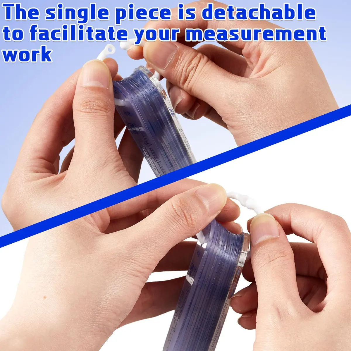 Trandraft Plastic Feeler Gauge Set 0.05mm-3mm Metric 21 Leaves | Precision Measuring Tool for Grooves and Holes - view 6