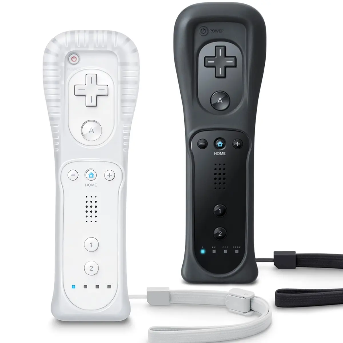 TIANHOO Remote Controller for Wii & Wii U | Precise Motion-Sensing, Wireless, 2 Pack with Silicone Case & Wrist Strap - main product image