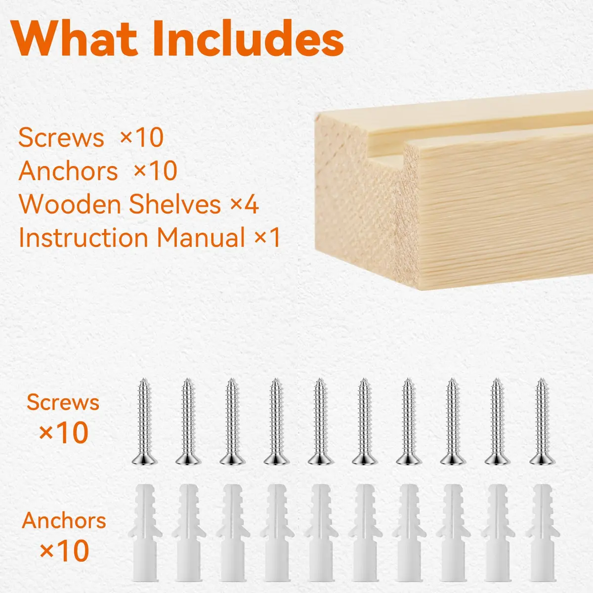Famaster Natural Wood Card Display Shelf for 20 Trading Cards | Wall Mountable - view 5