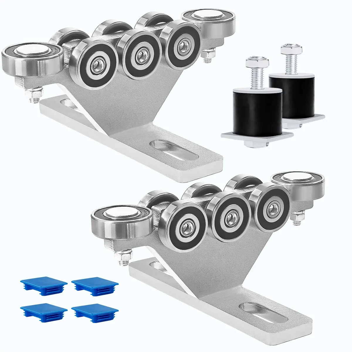 LookFox Material Handling Beam Trolley 6+2 Wheel Anti-Lock & Anti-Fall | Heavy Load Capacity - main product image