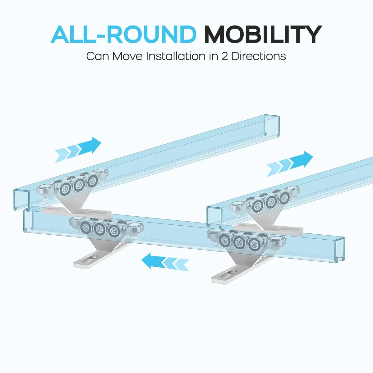 LookFox 6+2 Wheel Hoist Trolley - Anti-Lock & Anti-Fall, Unistrut Trolley - view 6