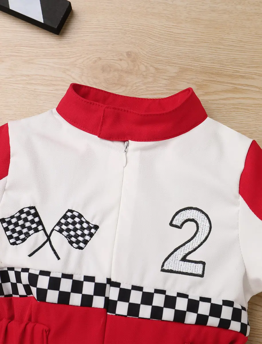 IWEMEK Baby Race Car Driver Jumpsuit for 2nd Birthday | Red-2Y (18-24 Months) - view 4