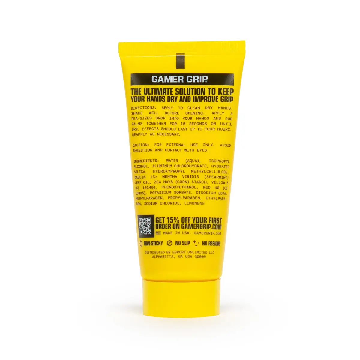 Gamer Grip Hand Cream for Racquet Sports & Gaming 29.5ml (1 Fl Oz) | Sweat-Free Grip Enhancer - view 2