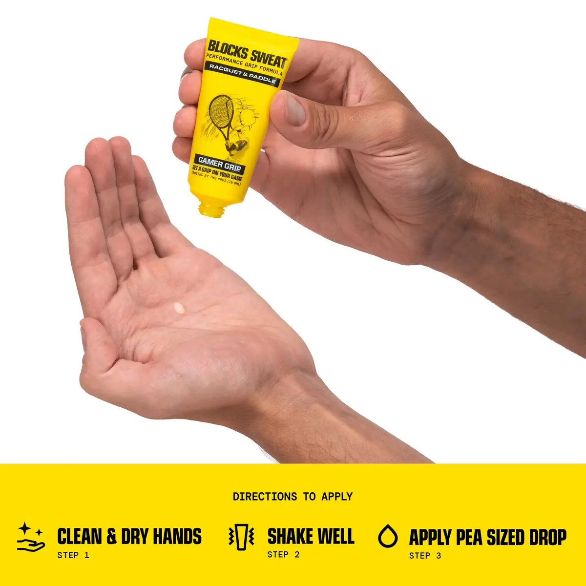 Gamer Grip Hand Cream for Racquet Sports & Gaming 29.5ml (1 Fl Oz) | Sweat-Free Grip Enhancer - view 3