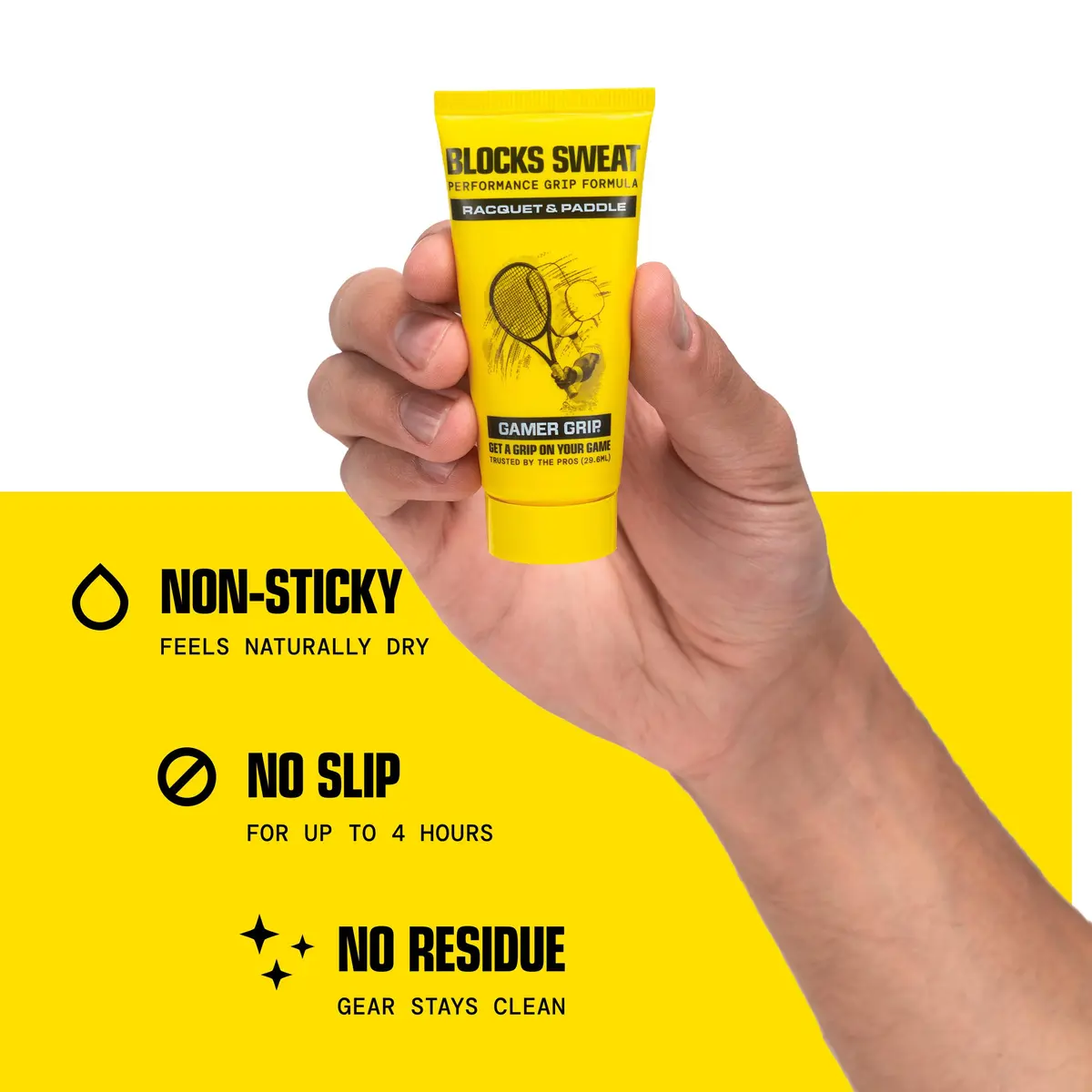 Gamer Grip Hand Cream for Racquet Sports & Gaming 29.5ml (1 Fl Oz) | Sweat-Free Grip Enhancer - view 4
