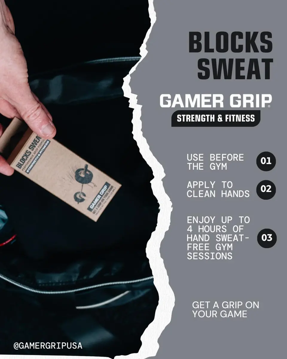 Gamer Grip Strength & Fitness Cream for Sweaty Hands 29.57ml (1 Fl Oz) | Chalk-Free Liquid Formula for Weightlifting, Climbing, Golf, Gymnastics & Pole - view 4