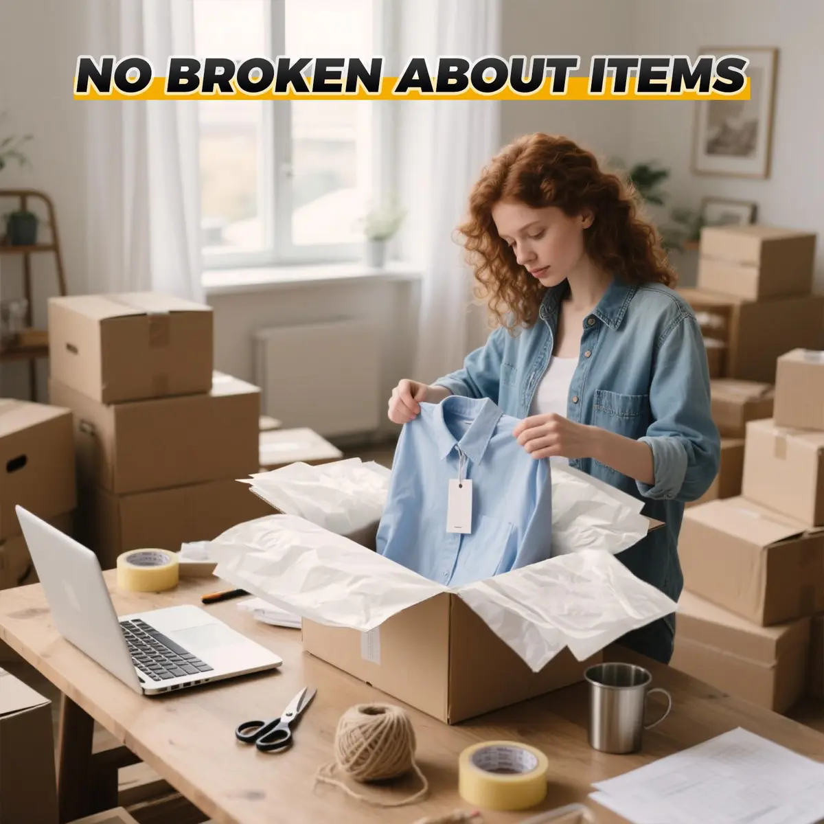 Simetufy White Tissue Paper Bulk 50cm x 75cm (20"x 30") | 1000 Sheets for Gift Bags, Crafts, Packaging - view 3