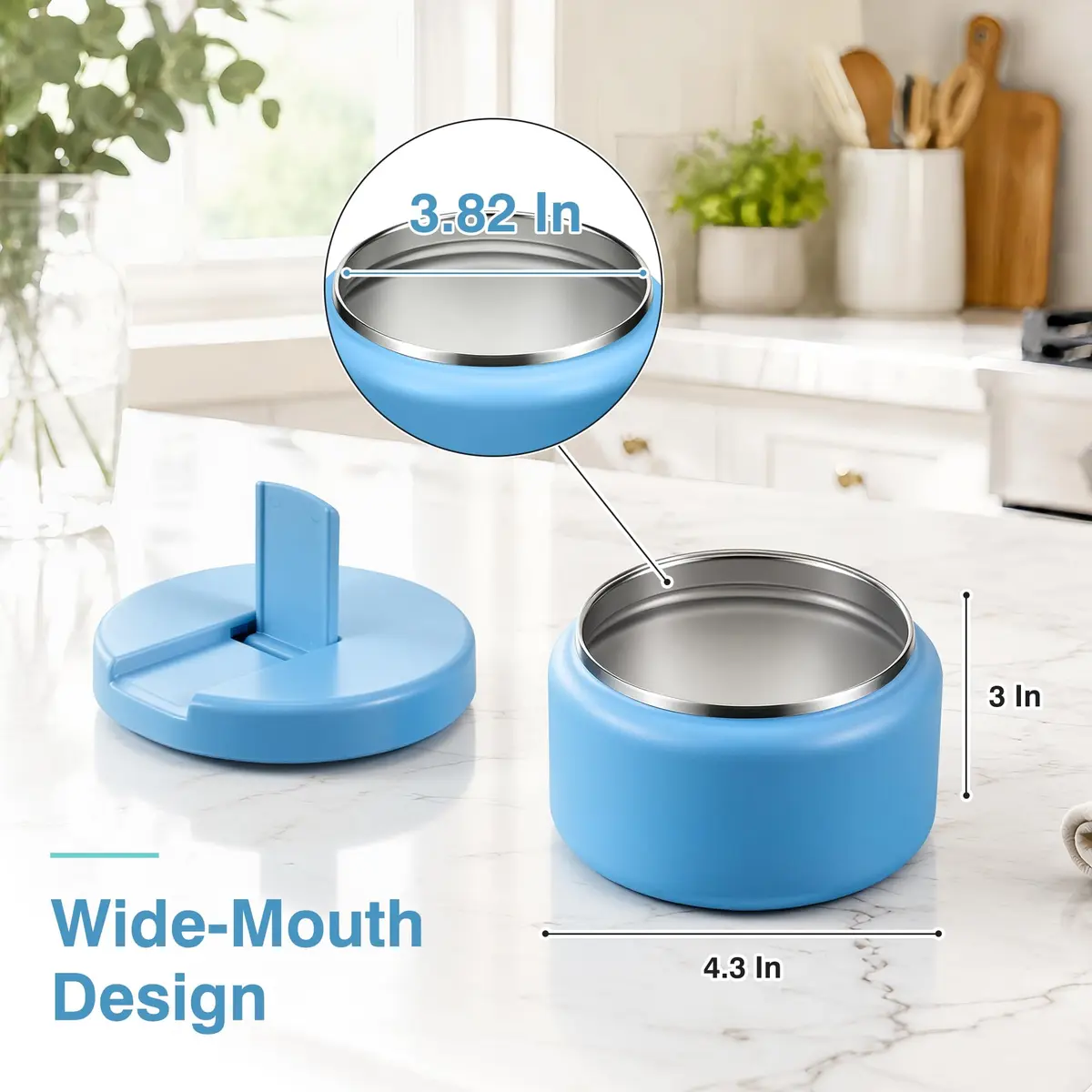 Reeple 13.5oz Kids Jar for Hot Food | Leak-Proof Vacuum Insulated Stainless Steel Lunch Container - view 6