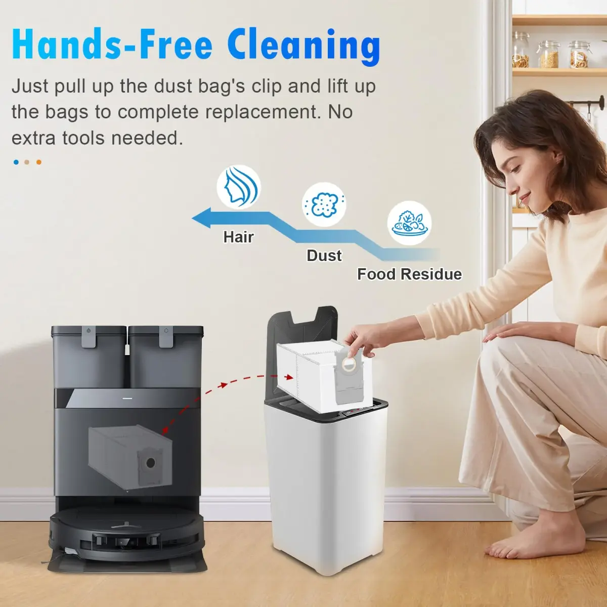 DrFlito 20 Pack Accessories Kit for ECOVACS DEEBOT X8 Pro Omni Robot Vacuum | 20 Pieces - view 7